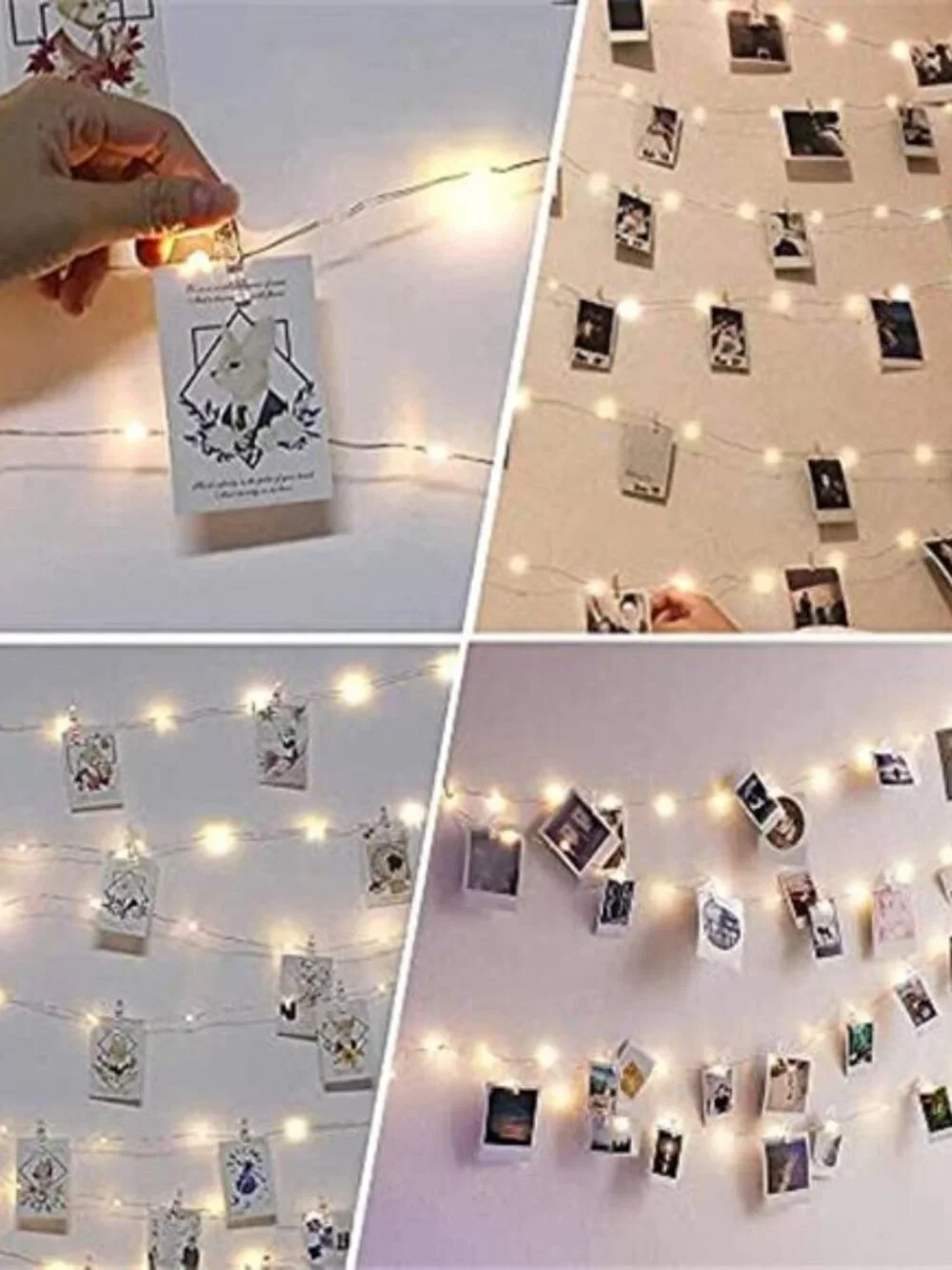 LED String Lights Battery Powered Warm White Fairy Lights 33ft 100 LED Decor